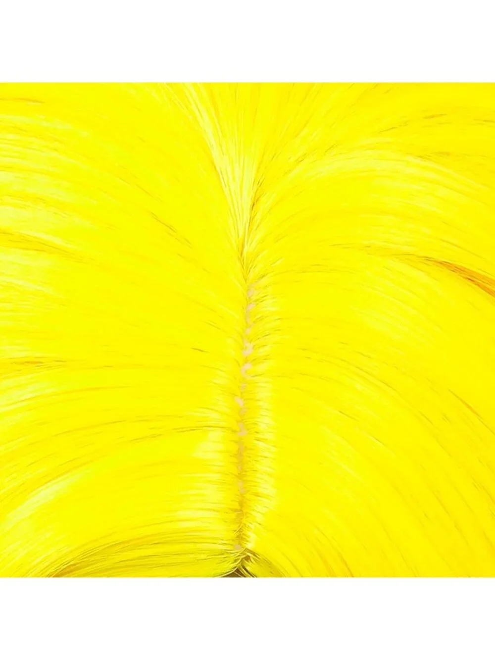 Women's 14 Inch Yellow Wavy Bob Wig Short Curly Synthetic Heat Resistant